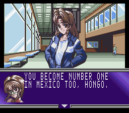 Translated dialogue inside a wrestling gym